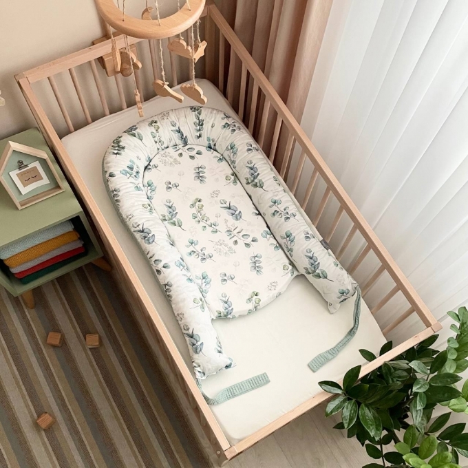 Protectie somn – Baby Nest vafe cu mix de flori- menta (5)